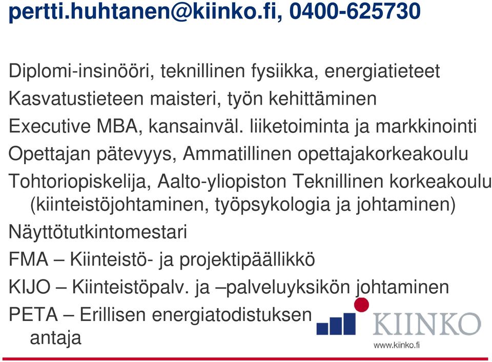 MBA, kansainväl.