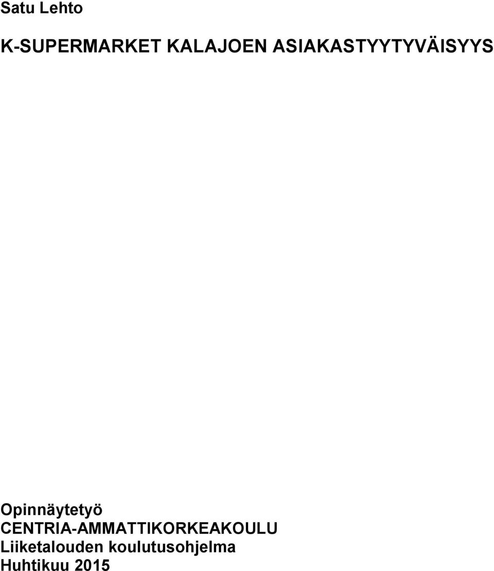 CENTRIA-AMMATTIKORKEAKOULU