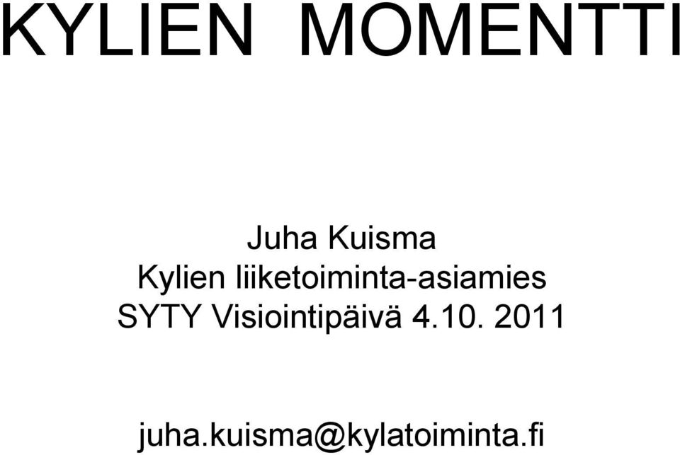 liiketoiminta-asiamies SYTY