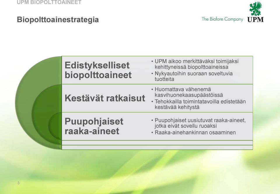 soveltuvia tuotteita Huomattava vähenemä kasvihuonekaasupäästöissä Tehokkailla toimintatavoilla edistetään