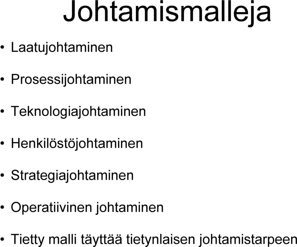 Henkilöstöjohtaminen Strategiajohtaminen