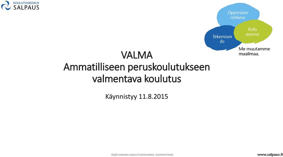 valmentava koulutus