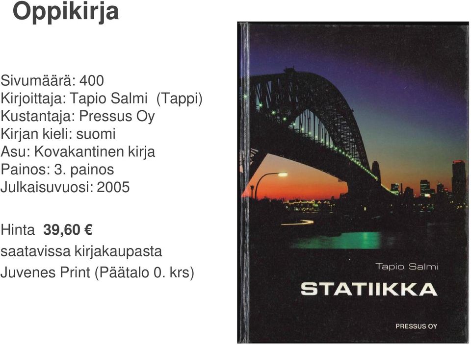 Kovakantinen kirja Painos: 3.