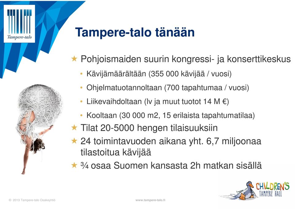 14 M ) Kooltaan (30 000 m2, 15 erilaista tapahtumatilaa) Tilat 20-5000 hengen tilaisuuksiin 24