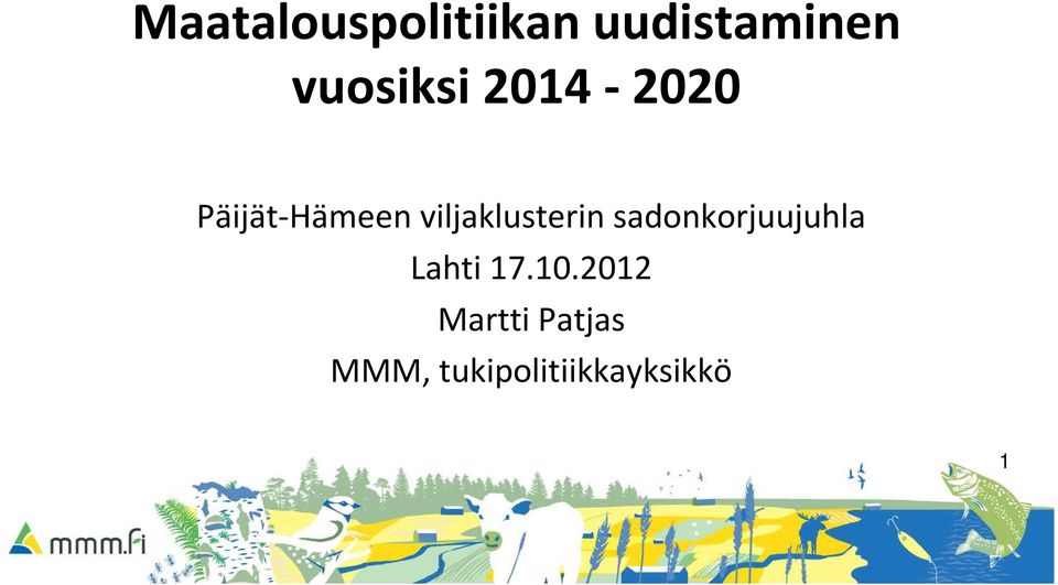 viljaklusterin sadonkorjuujuhla Lahti