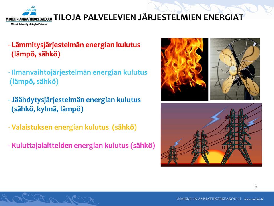 sähkö) - Jäähdytysjärjestelmän energian kulutus (sähkö, kylmä, lämpö) -