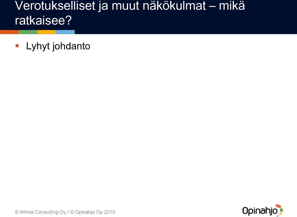 näkökulmat mikä