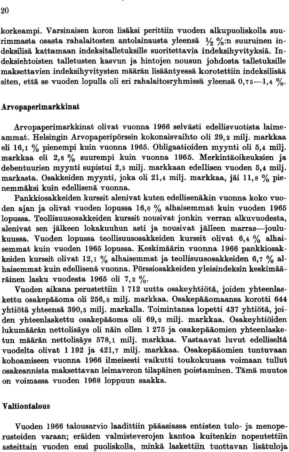 indeksihyvityksiä.
