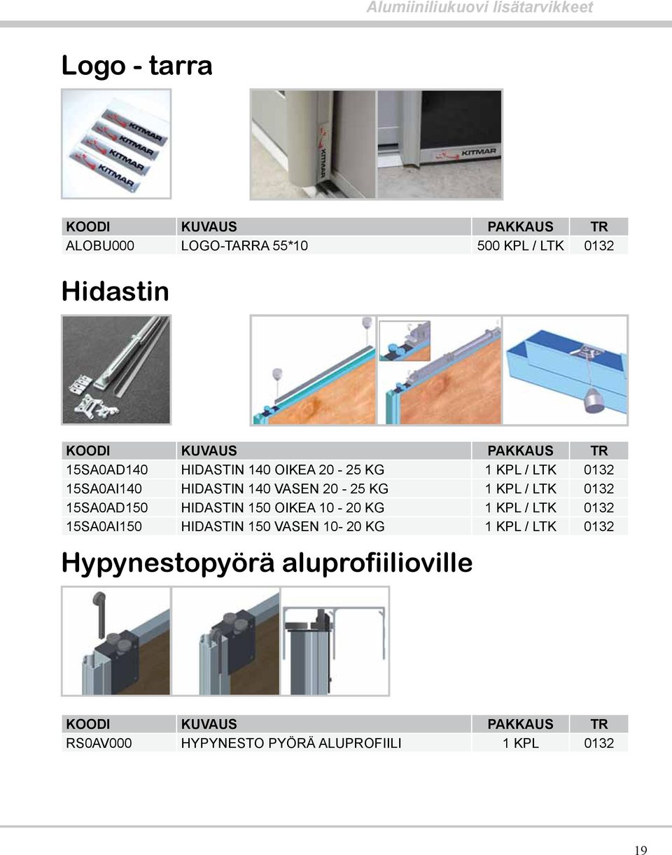 / LTK 0132 15SA0AD150 HIDASTIN 150 OIKEA 10-20 KG 1 KPL / LTK 0132 15SA0AI150 HIDASTIN 150 VASEN