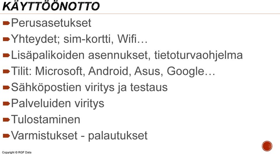 Microsoft, Android, Asus, Google Sähköpostien viritys