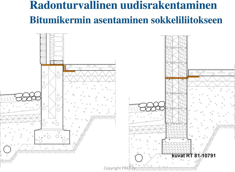 Bitumikermin asentaminen