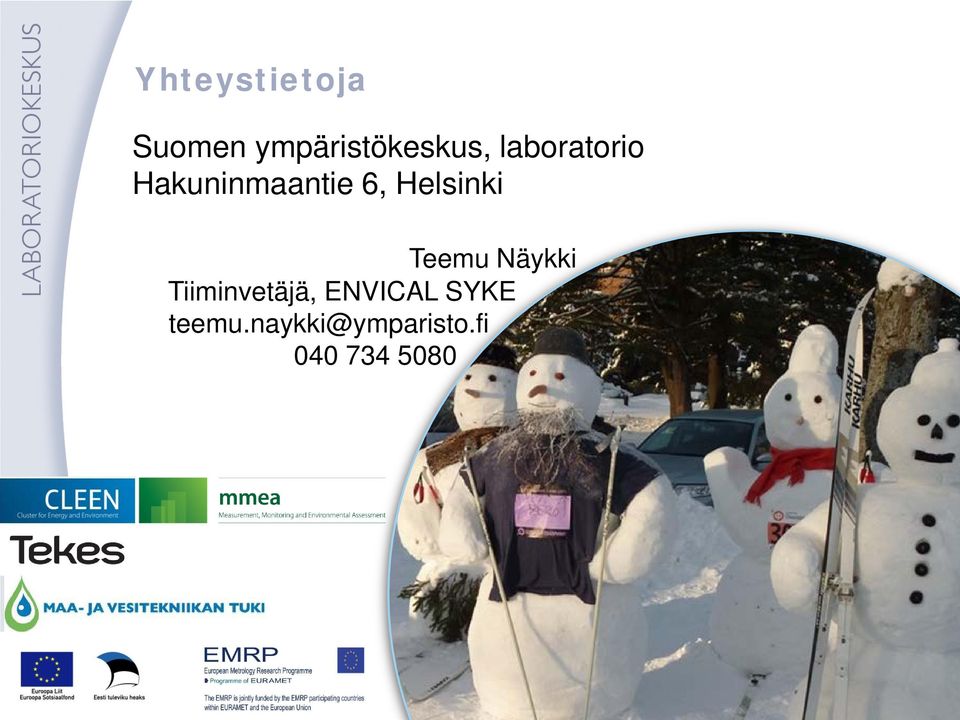 Teemu Näykki Tiiminvetäjä, ENVICAL