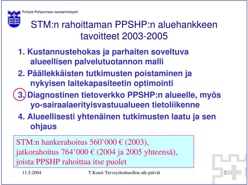 Päällekkäisten tutkimusten poistaminen ja nykyisen laitekapasiteetin optimointi 3.