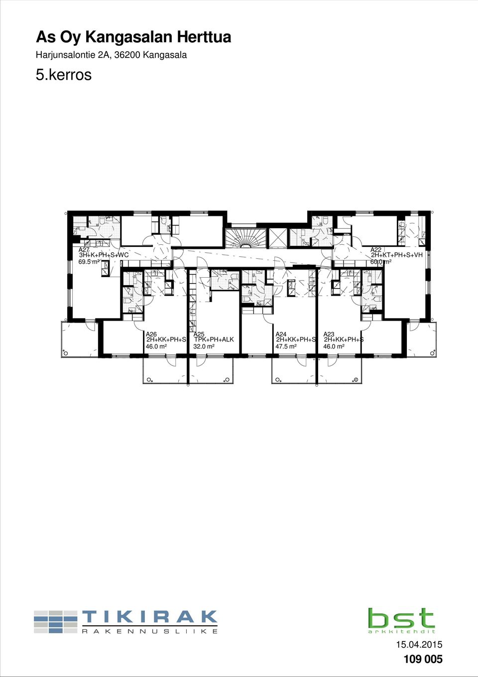 5 m² A22 2H+KT+PH+S+VH