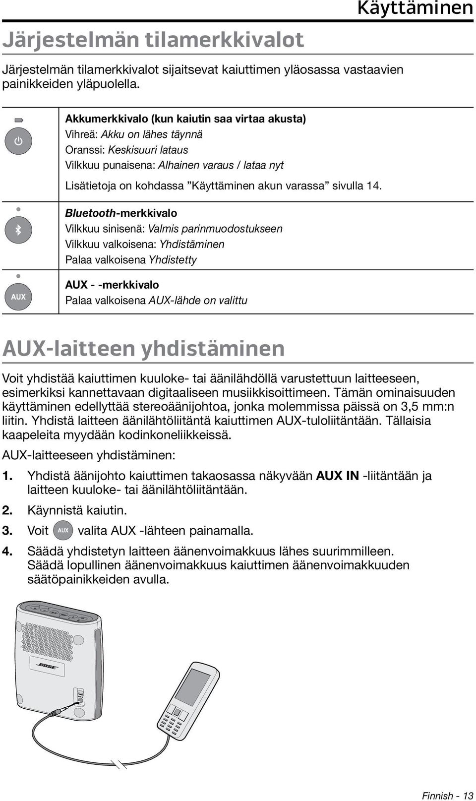 akun varassa sivulla 14.