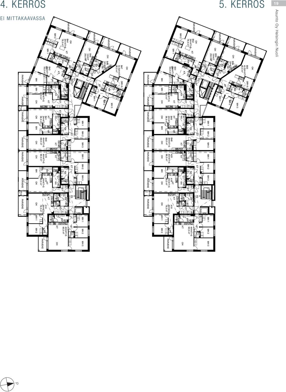 1H+ 34,5 m 2 B46 1H+ 3 A B47 ( 4) 4(-5)H++ 96,0 m 2 56,0 m 2 55,0 m 2 B50 2H++ 50,5 m 2 B49 2H++ B48 4H++ 89,0 m 2 B51 2H++ B52 3H++ 78,0 m 2 ()