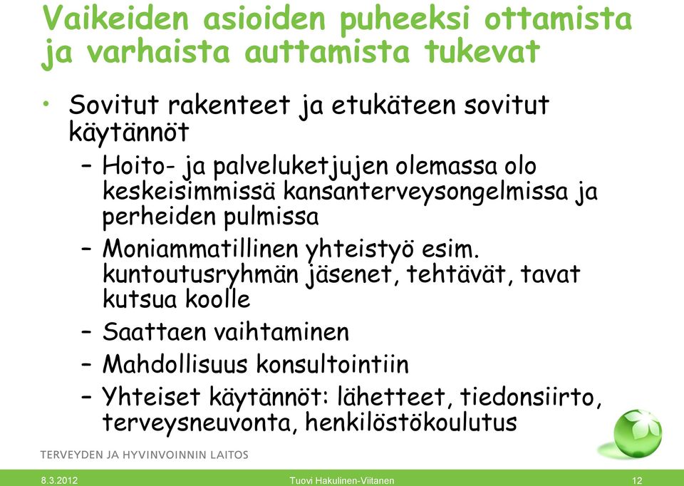 yhteistyö esim.