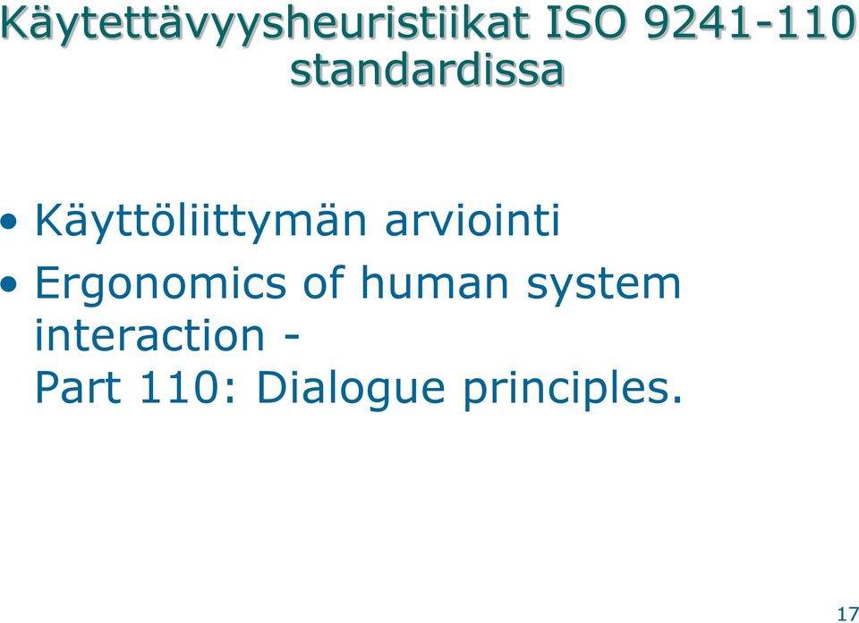 arviointi Ergonomics of human system