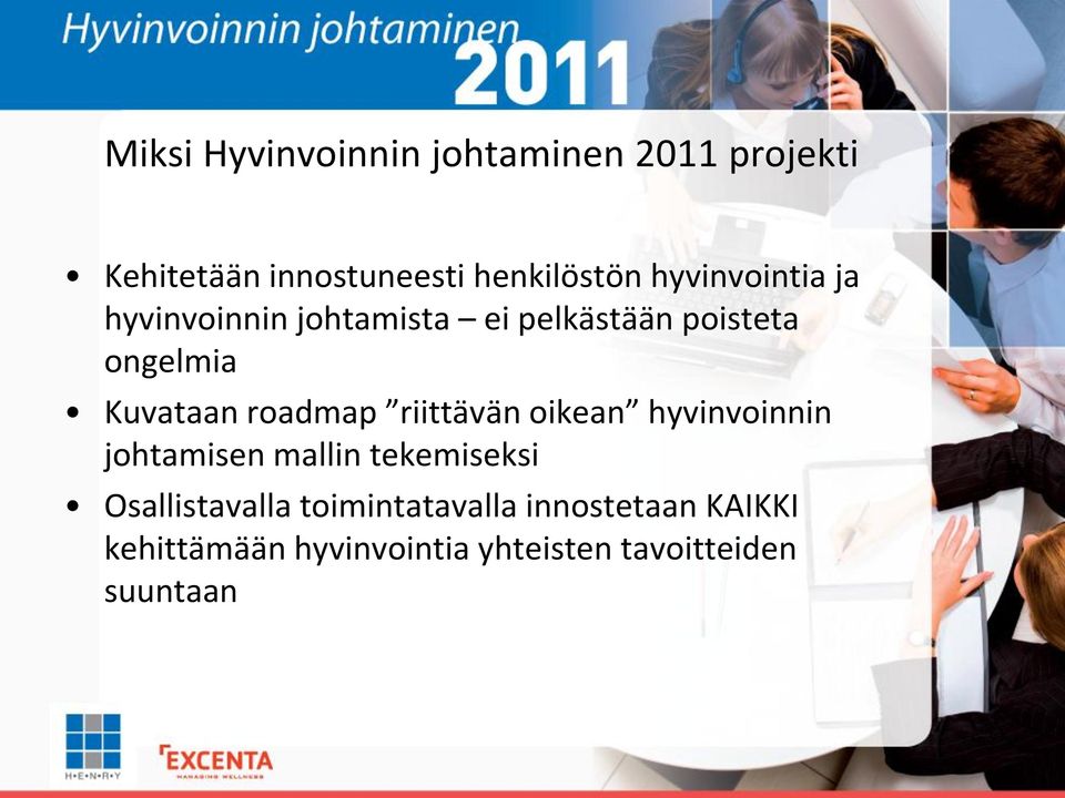 roadmap riittävän oikean hyvinvoinnin johtamisen mallin tekemiseksi Osallistavalla