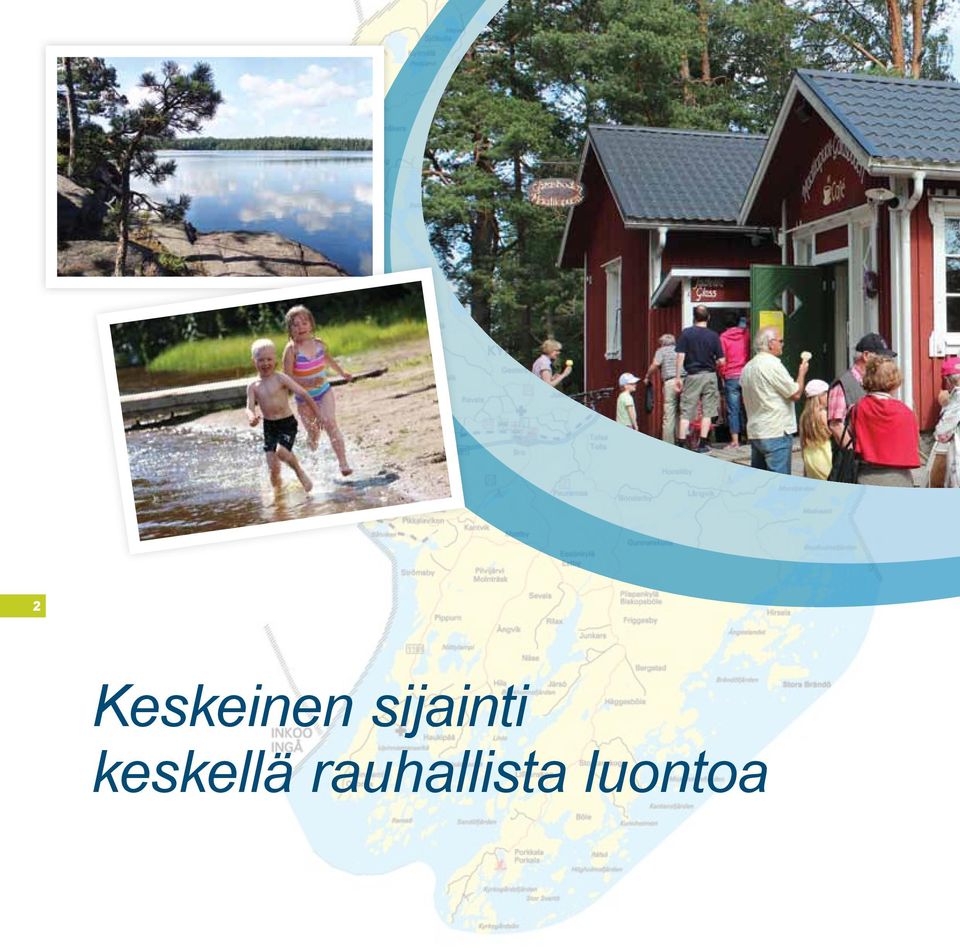 keskellä