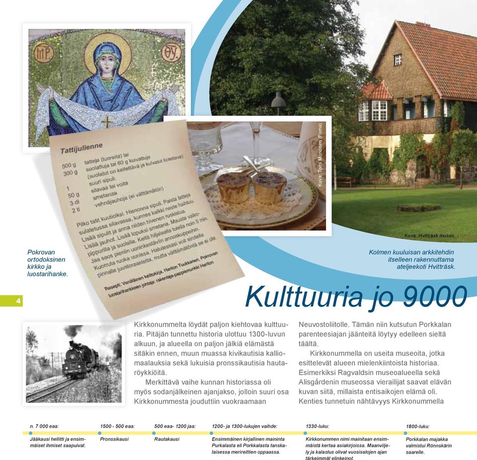 Merkittävä vaihe kunnan historiassa oli myös sodanjälkeinen ajanjakso, jolloin suuri osa Kirkkonummesta jouduttiin vuokraamaan Kolmen kuuluisan arkkitehdin itselleen rakennuttama ateljeekoti