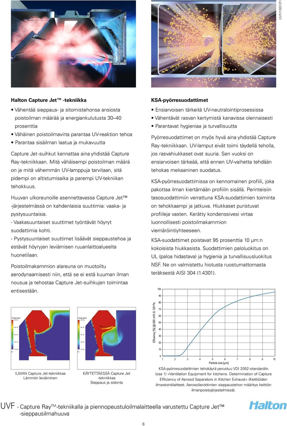 Mitä vähäisempi poistoilman määrä on ja mitä vähemmän UV-lamppuja tarvitaan, sitä pidempi on altistumisaika ja parempi UV-tekniikan tehokkuus.
