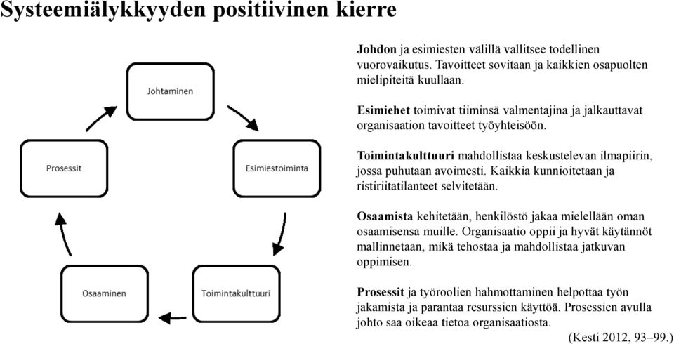 Kaikkia kunnioitetaan ja ristiriitatilanteet selvitetään. Osaamista kehitetään, henkilöstö jakaa mielellään oman osaamisensa muille.