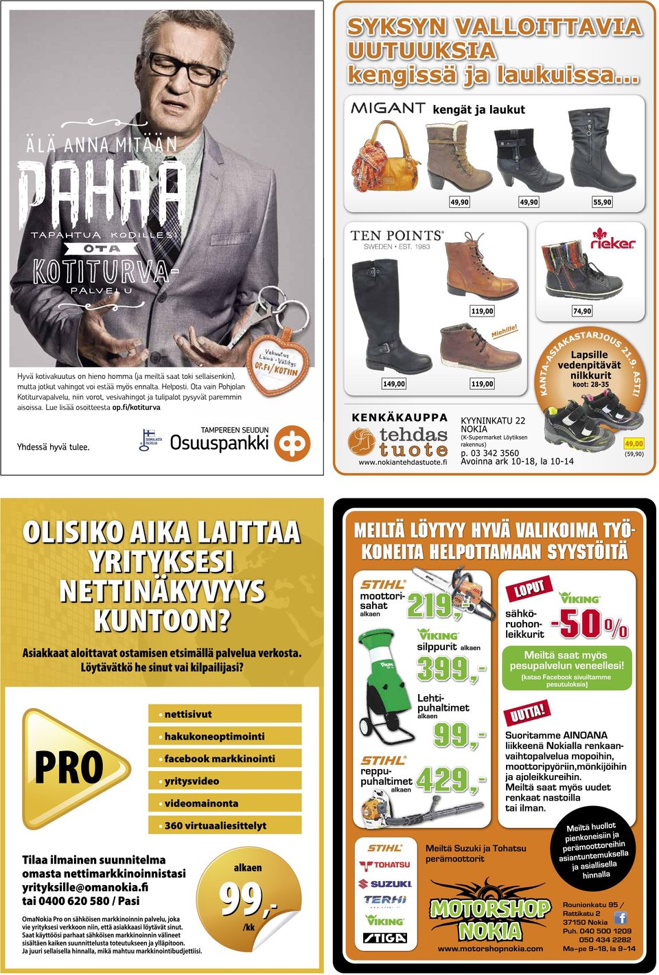 Oa vain Pohjolan Koiurvapalvelu, niin voro, vesivahingo ja