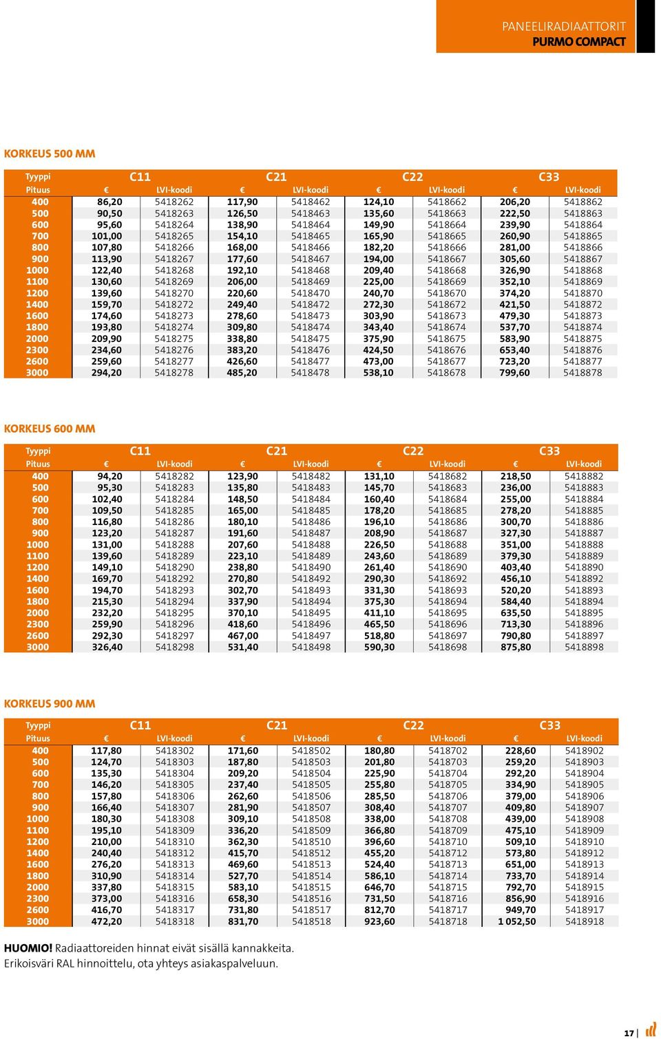 5418466 182,20 5418666 281,00 5418866 900 113,90 5418267 177,60 5418467 194,00 5418667 305,60 5418867 1000 122,40 5418268 192,10 5418468 209,40 5418668 326,90 5418868 1100 130,60 5418269 206,00