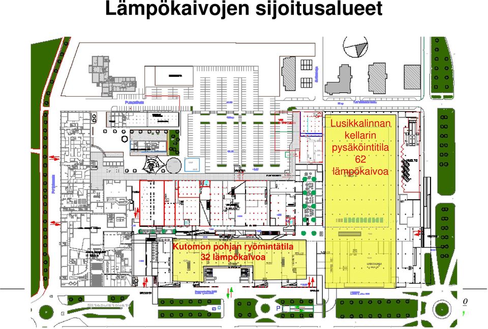 pysäköintitila 62 lämpökaivoa