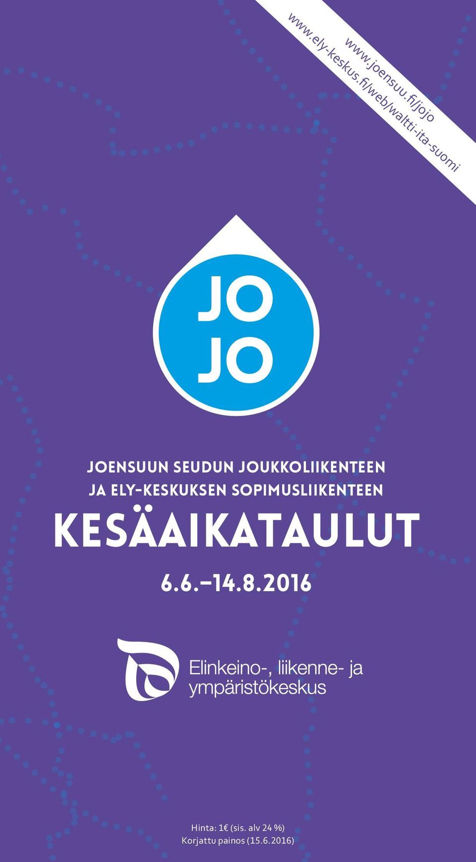 ely-keskuksen sopimusliikenteen kesäaikataulut 6.