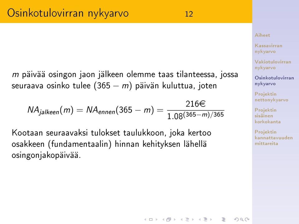 m) = 216e 1.