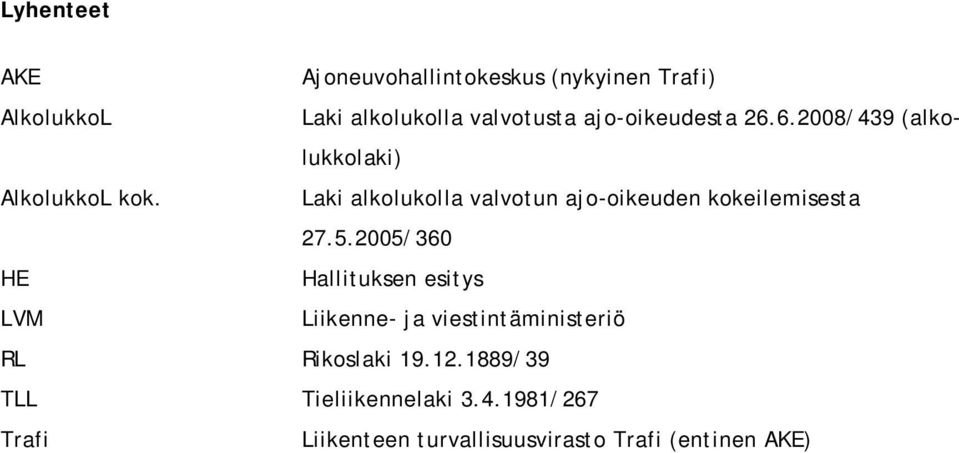 Laki alkolukolla valvotun ajo-oikeuden kokeilemisesta 27.5.