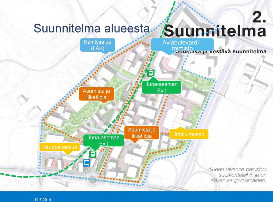 liiketiloja Juna-aseman Exit Kauppakeskus