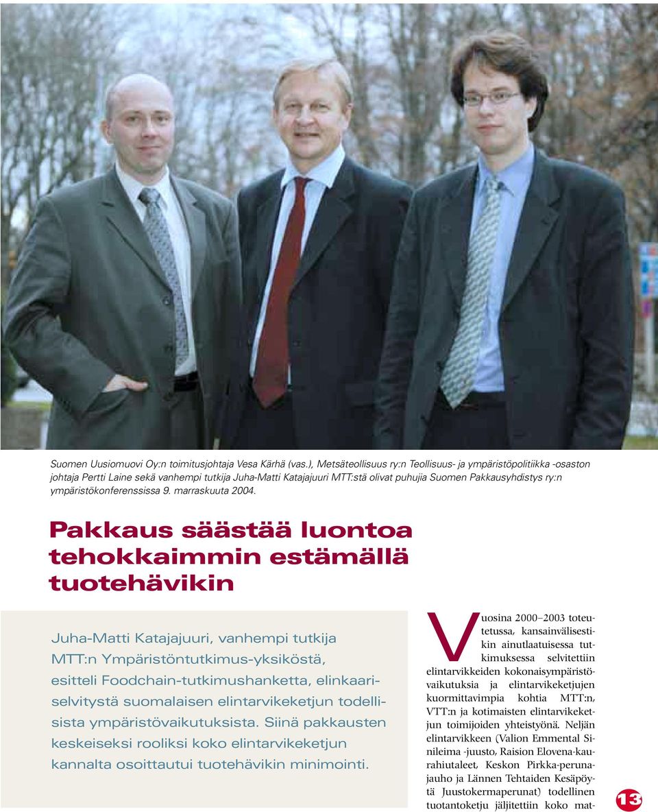 ympäristökonferenssissa 9. marraskuuta 2004.