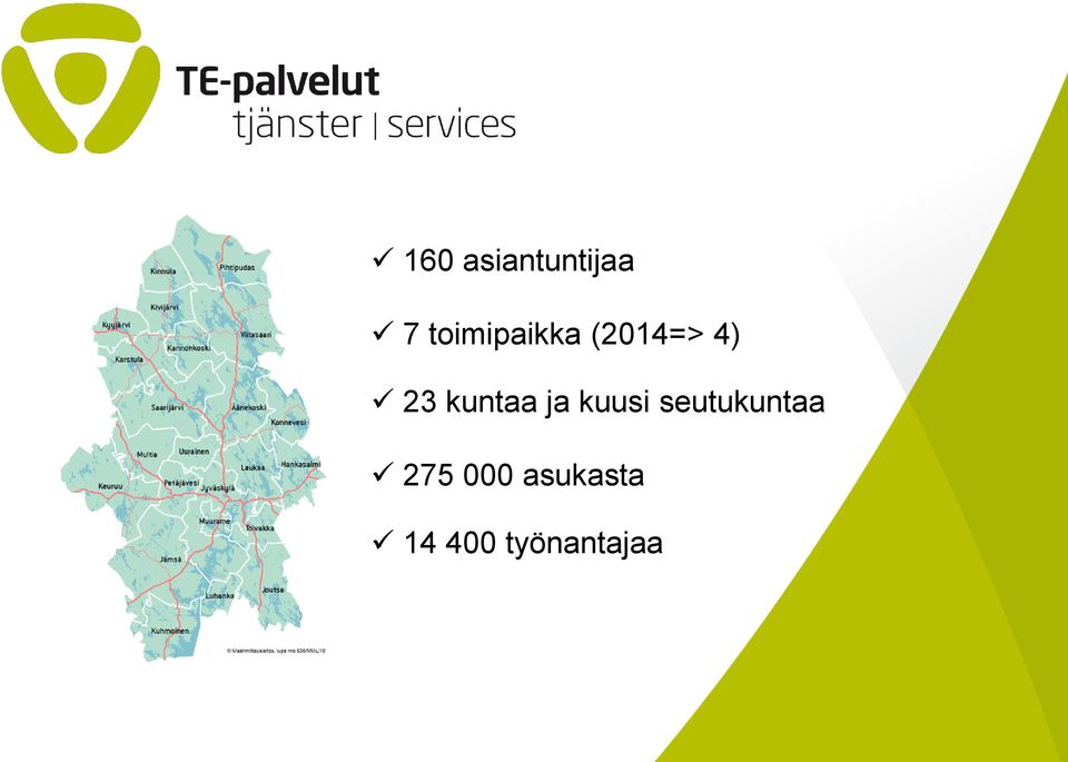 kuntaa ja kuusi seutukuntaa