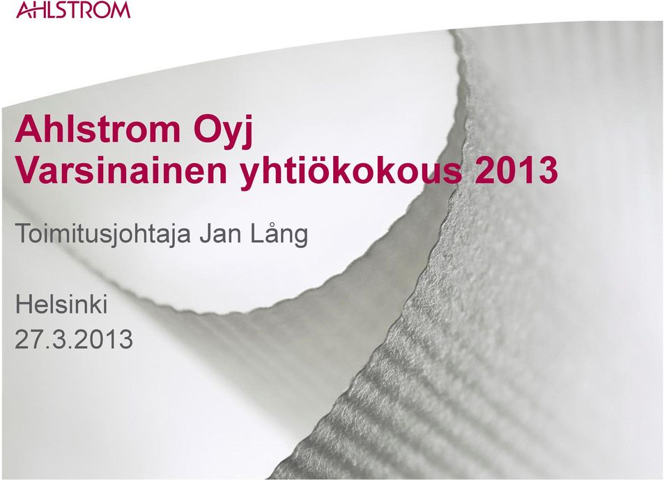 yhtiökokous 2013