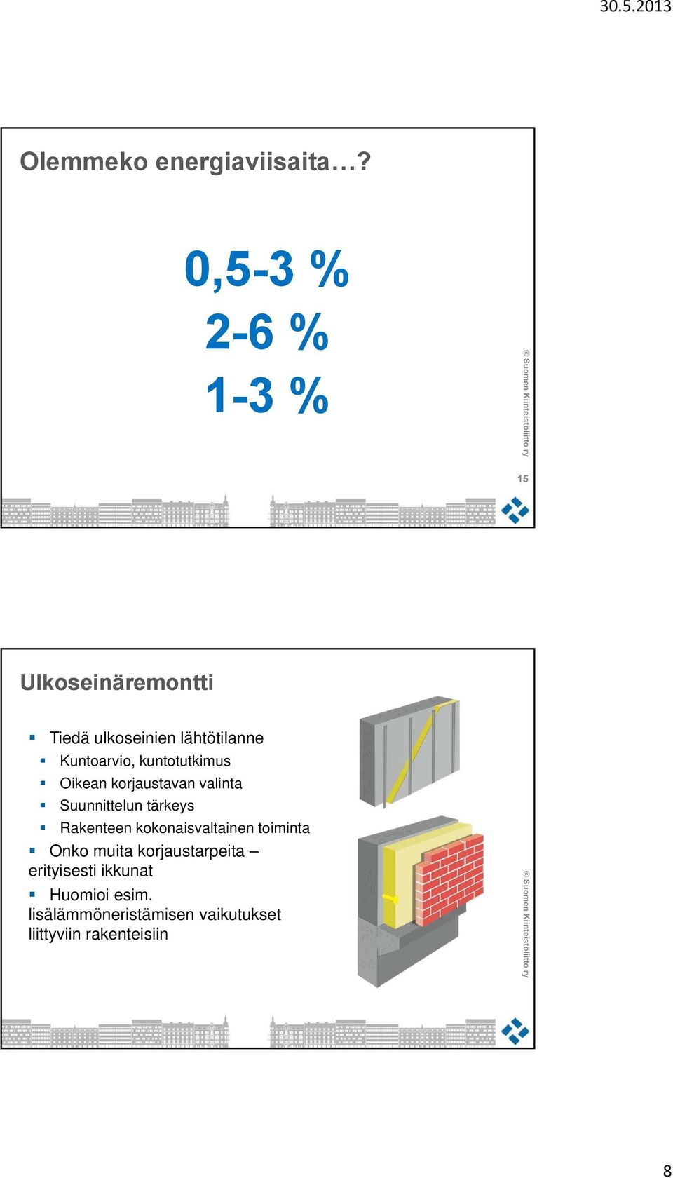 Kuntoarvio, kuntotutkimus Oikean korjaustavan valinta Suunnittelun tärkeys