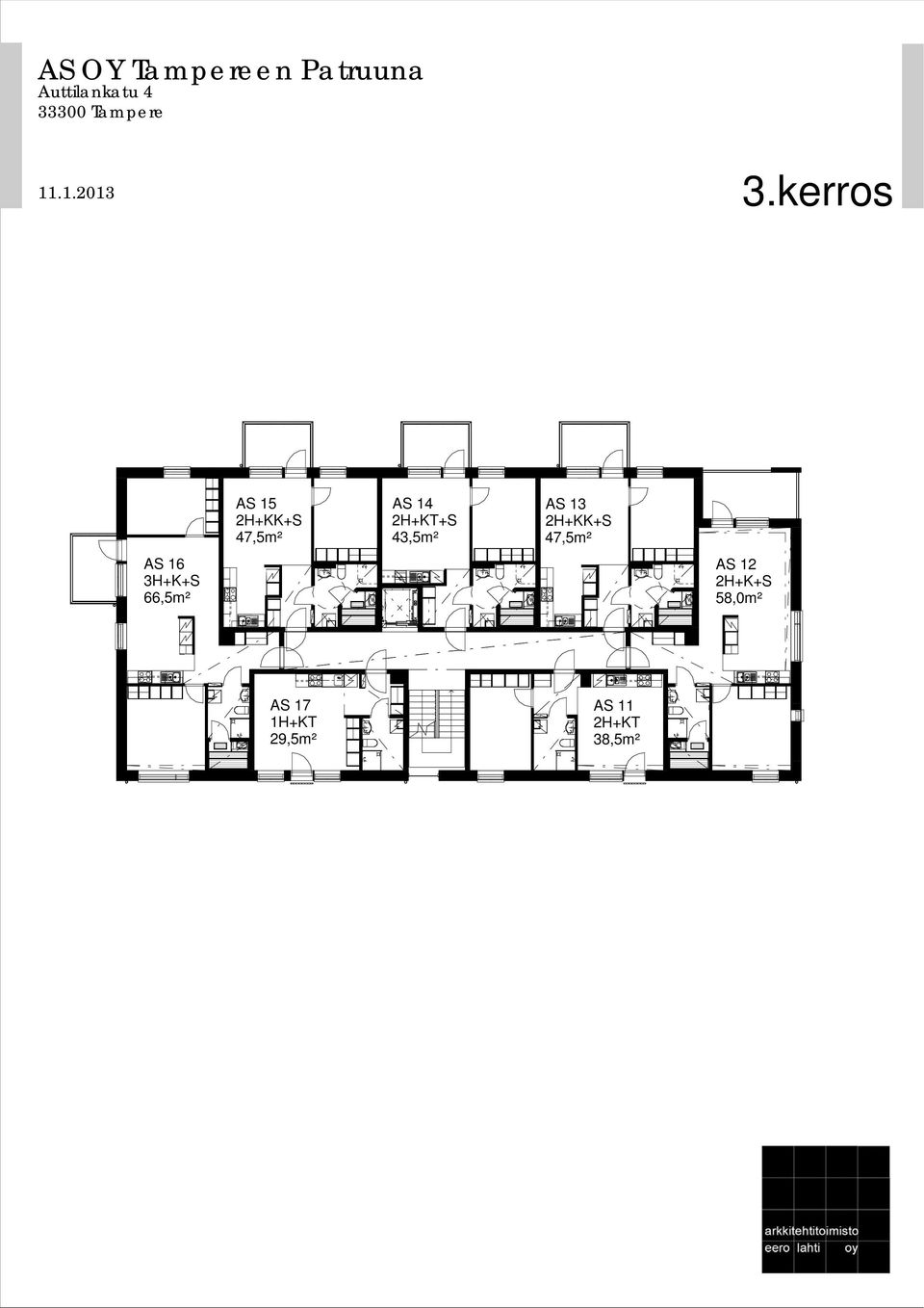 13 AS 12 2H+K+S 58,0m² AS 17