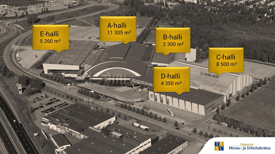 B-halli 2 300 m²