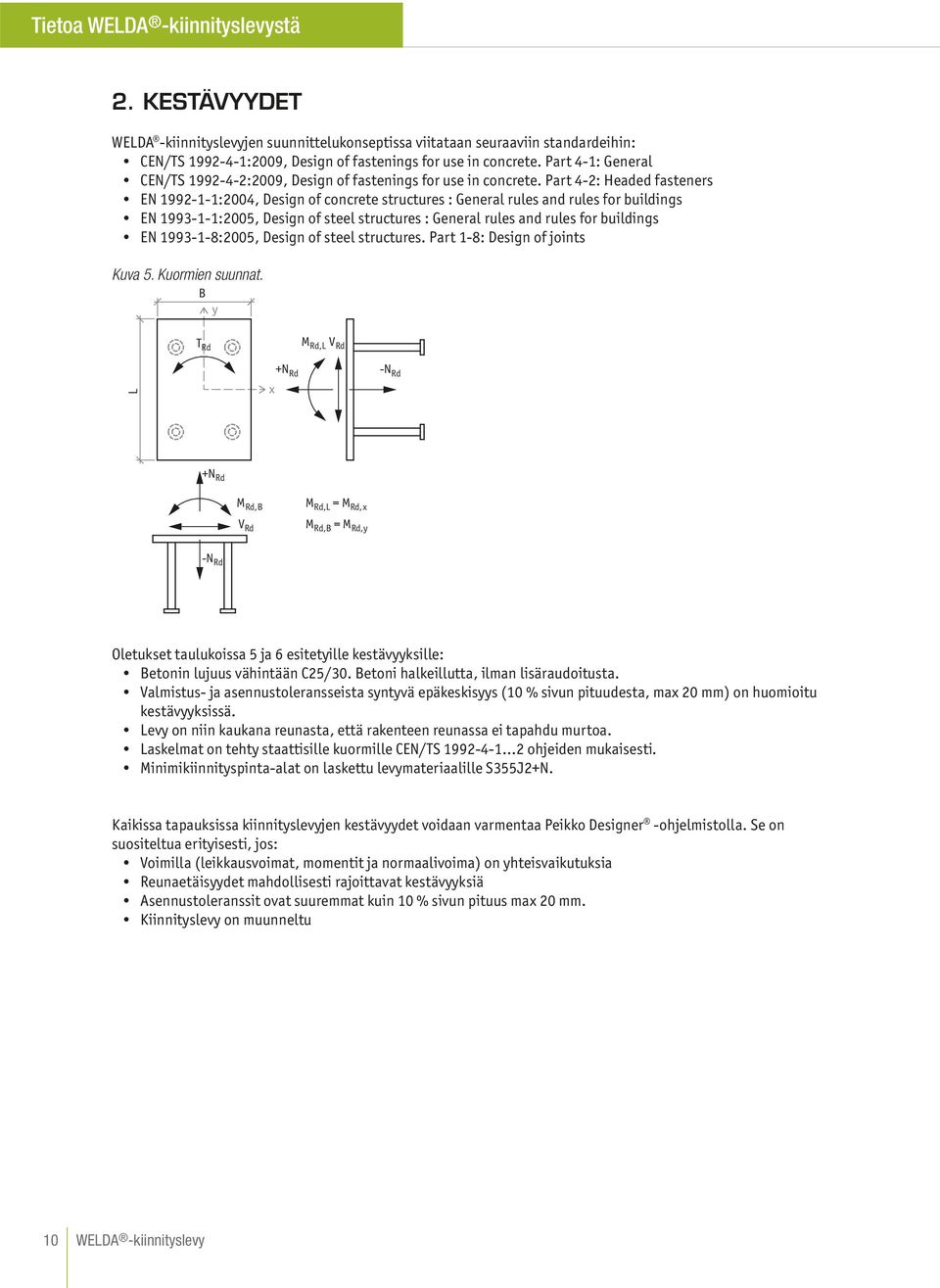 Part 4-2: Headed fasteners EN 1992-1-1:2004, Design of concrete structures : General rules and rules for buildings EN 1993-1-1:2005, Design of steel structures : General rules and rules for buildings