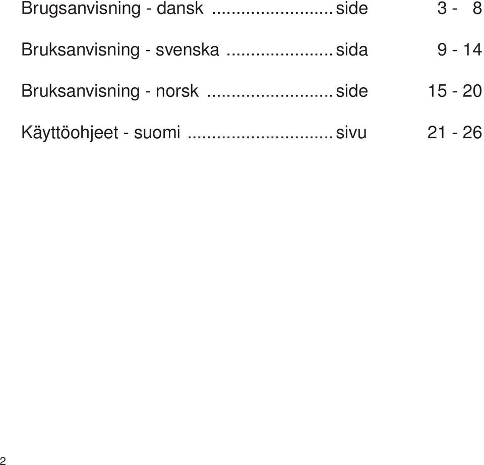 .. sida 9-14 Bruksanvisning - norsk.