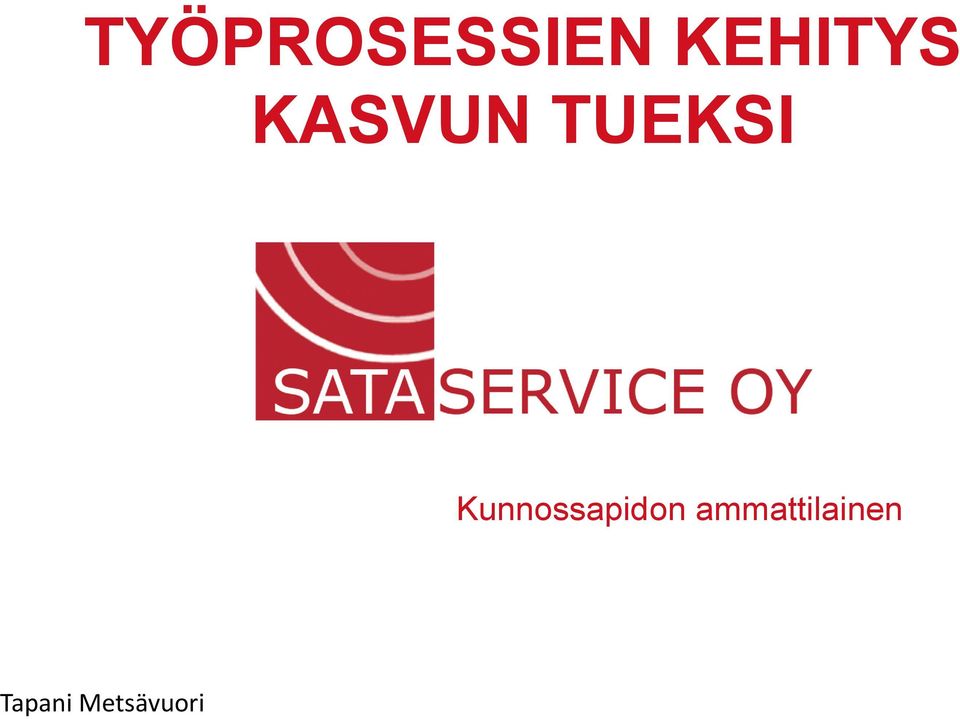 TUEKSI Kunnossapidon
