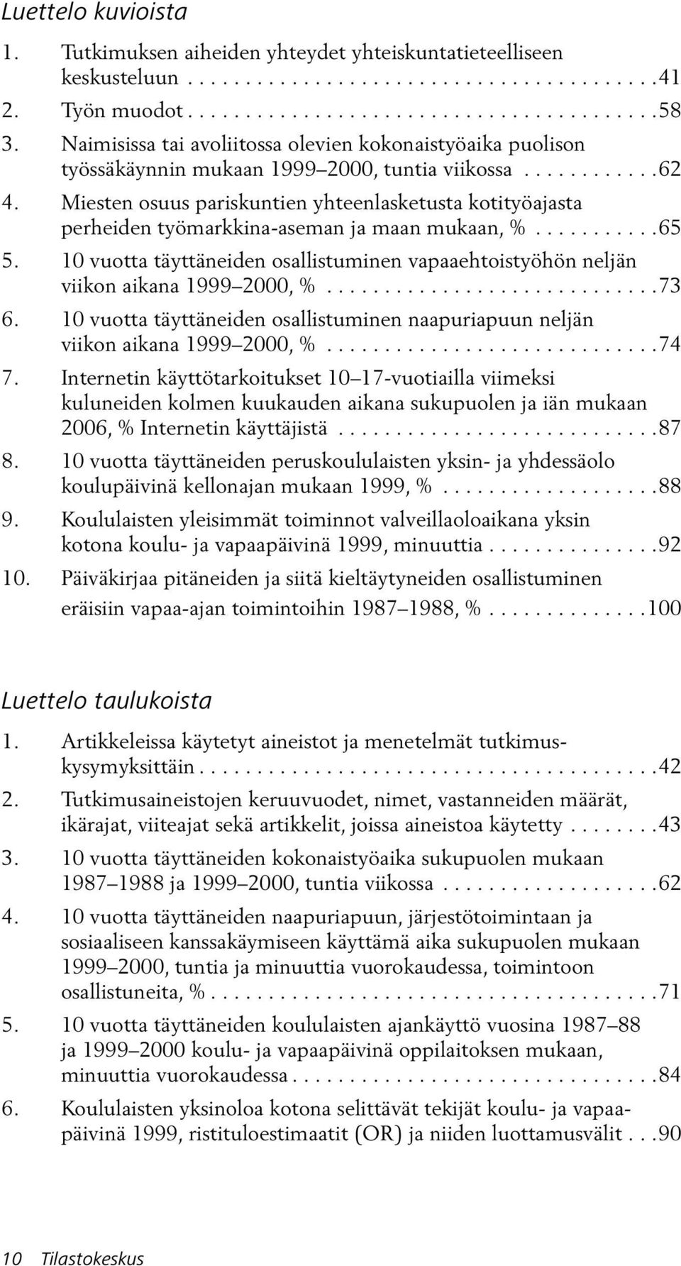 Miesten osuus pariskuntien yhteenlasketusta kotityöajasta perheiden työmarkkina-aseman ja maan mukaan, %...........65 5.