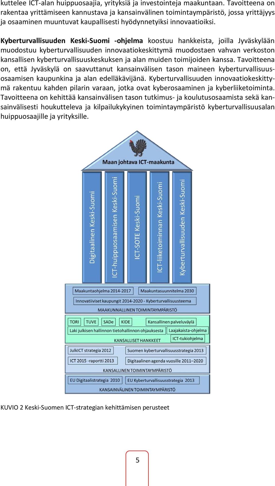 Kyberturvallisuuden Keski-Suomi -ohjelma koostuu hankkeista, joilla Jyväskylään muodostuu kyberturvallisuuden innovaatiokeskittymä muodostaen vahvan verkoston kansallisen kyberturvallisuuskeskuksen
