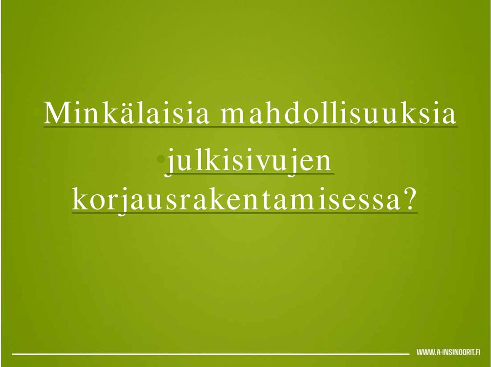 julkisivujen