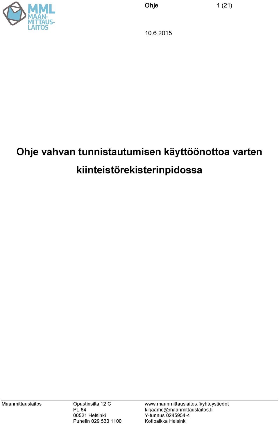 tunnistautumisen