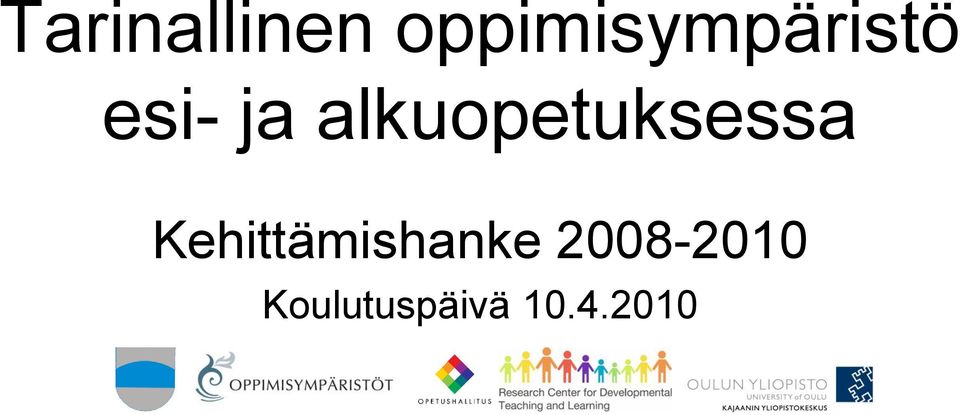 alkuopetuksessa