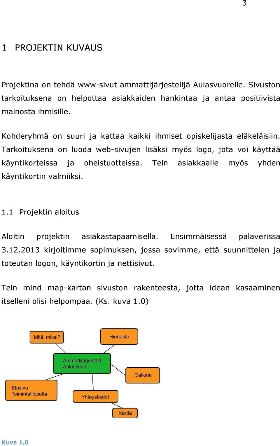 Tarkoituksena on luoda web-sivujen lisäksi myös logo, jota voi käyttää käyntikorteissa ja oheistuotteissa. Tein asiakkaalle myös yhden käyntikortin valmiiksi. 1.