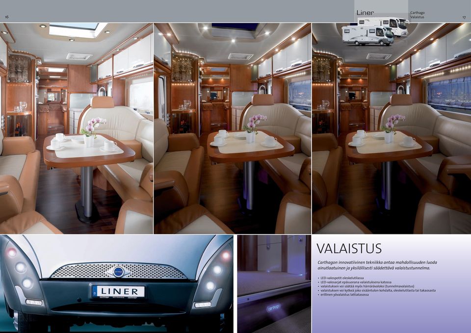 LED-valospotit oleskelutilassa LED-valosarjat epäsuorana valaistuksena katossa valaistuksen voi